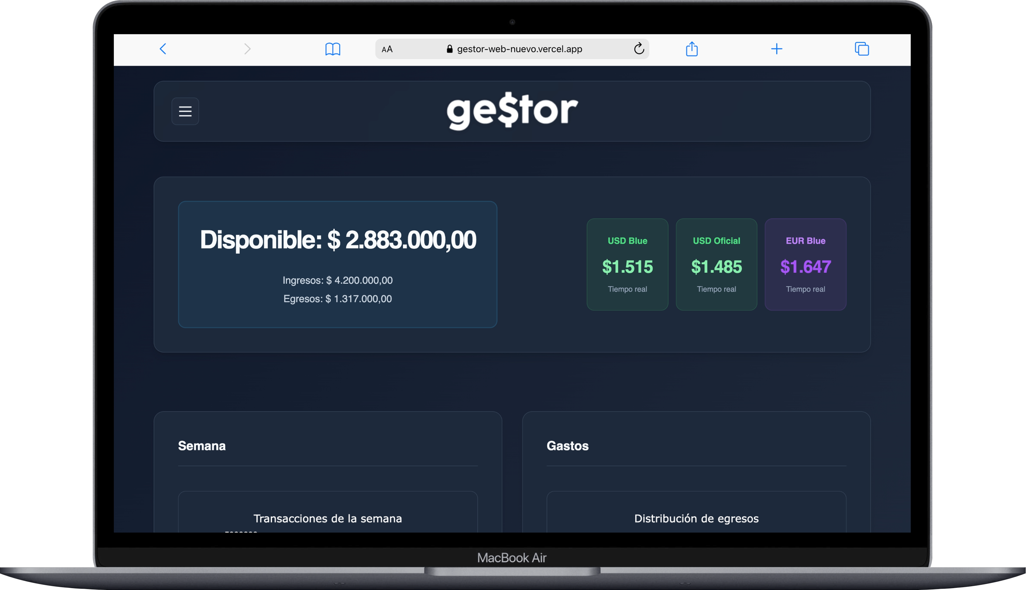 Ge$tor Screenshot 1